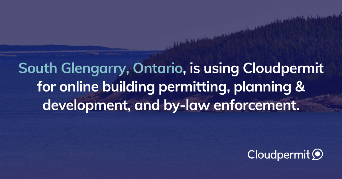 South Glengarry, ON, Partners with Cloudpermit for 3 Software Solutions